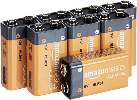 Amazon Basics 8-Pack 9 Volt Alkaline Performance India | Ubuy