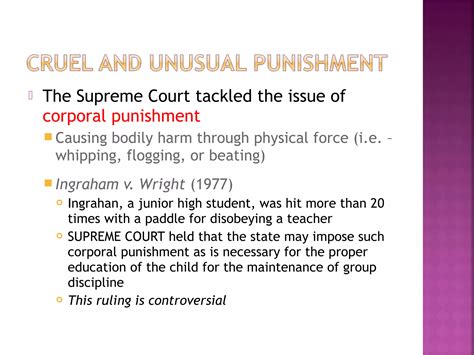 Eighth Amendment: Bail, Fines, and Punishment | PPT