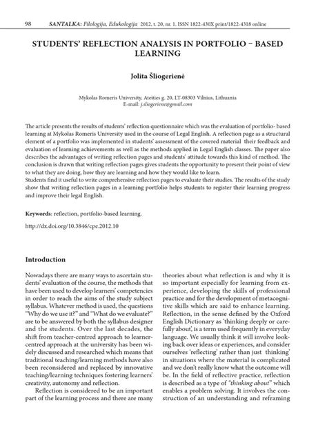 Image result for Reflective Portfolio Examples