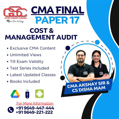 CMA Final Cost and Management Audit (CMAD) Online Classes - CMA Cart