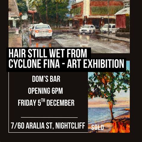 Hair still wet from Cyclone Fina exhibition, 60 Aralia St, Nightcliff ...