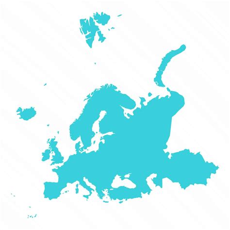 Vector Simple Map of Europe Country 25842057 Vector Art at Vecteezy