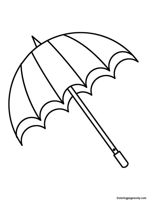 60 Umbrella Coloring Pages - ColoringPagesOnly.com
