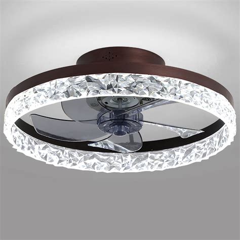 Buy QUMFIXPU 20" Round Flush Mount Ceiling fan with Lights, Modern ...