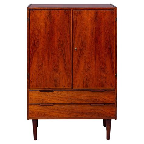 1960s Small Danish Rosewood Cabinet For Sale at 1stDibs