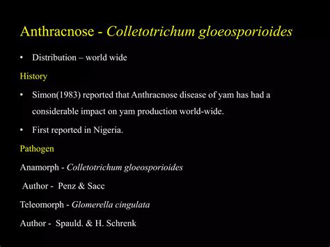 Diseases of greater yam | PPTX