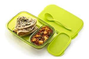 Buy RILION Slim Compartment Lunch Box, Bpa Free Plastic, Food Grade ...