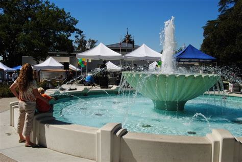 The fountain at Library Park. Old Town Monrovia, CA | Old town, Great ...
