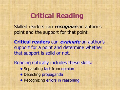 Image result for Critical Reading Definition