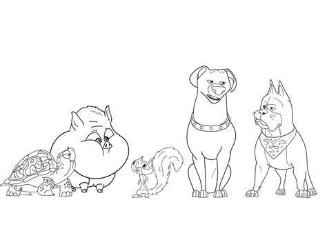 League Of Super Pets coloring page - Download, Print or Color Online ...