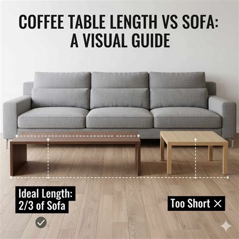 Coffee Table Length vs Sofa: The Two-Thirds Rule