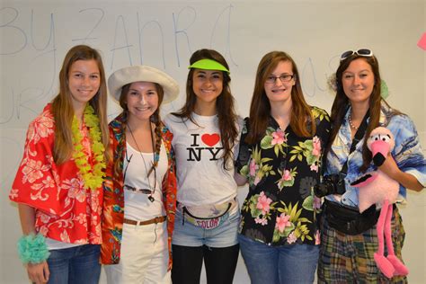 Tacky Tropical Tourist Day - High School | Dress up day, Spirit week ...