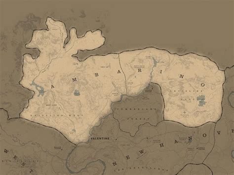 Image result for RDR2 World Map