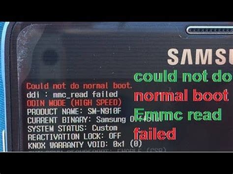 could not do normal boot samsung galaxy