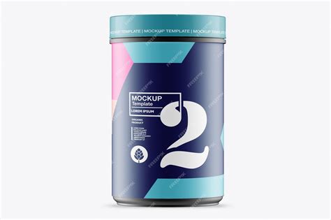 Premium PSD | Glossy Protein Jar Mockup