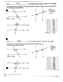 Angles - Parallel Lines: Transversals, Corresponding & Alternate Interior Angles