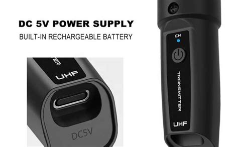 kh Wireless Microphone Converter Rechargeable XLR Transmitter and ...