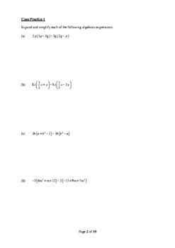 Algebraic Expansion by Mathematics Guru | TPT