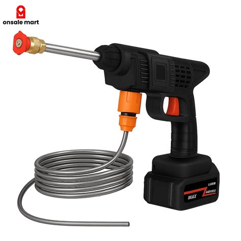 48V Cordless Pressure Washer Gun with Double Battery & 5M Hose – Onsale ...