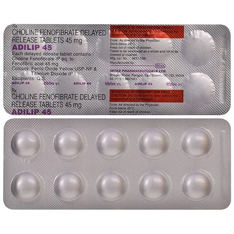 Adilip 45 - Strip of 10 Tablets : Amazon.in: Health & Personal Care
