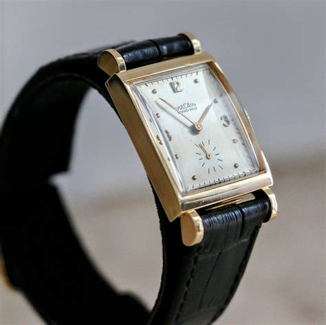 Vintage VULCAIN Wristwatch Swiss Stroboscopic Movement Caliber 708 17 – SECOND HAND HOROLOGY