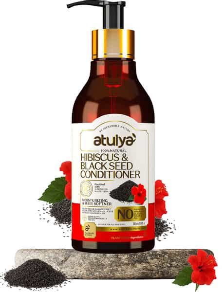 Buy ATULYA HIBISCUS & BLACK SEED HAIR CONDITIONER 300 ML Online & Get ...