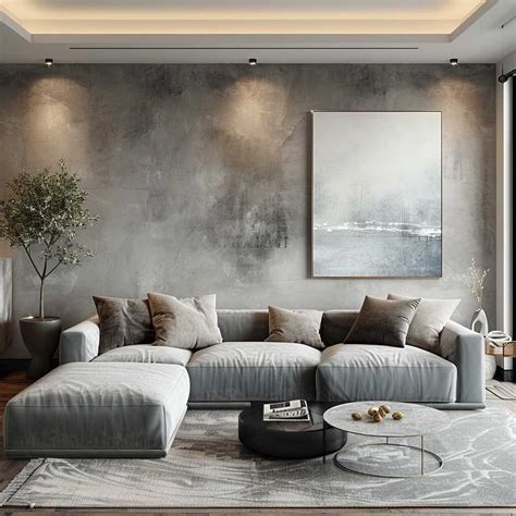 Mediterranean Gray Paint Interior Design Flair