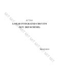 Linear Integrated Circuits - ECT 301 - KTU - Studocu