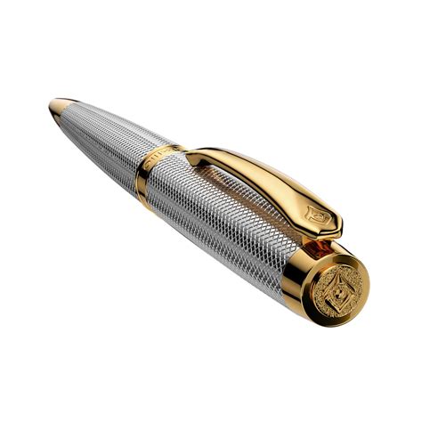Intellio Germany Chrome and Gold with Guilloche Ballpoint Pen – Pen Store
