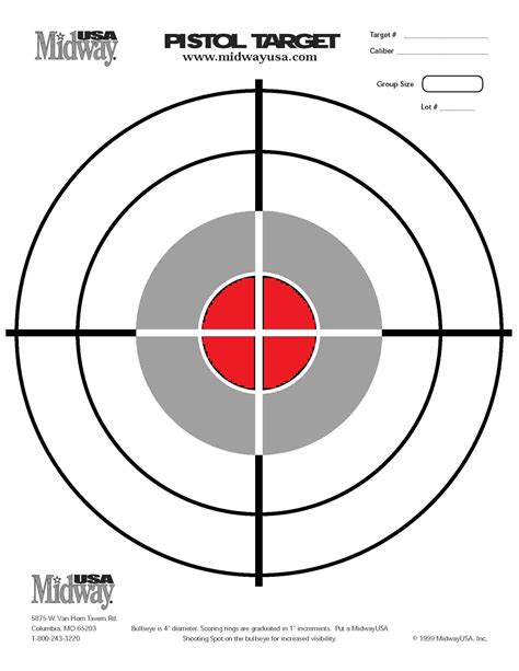 Gun Shooting Targets Printable