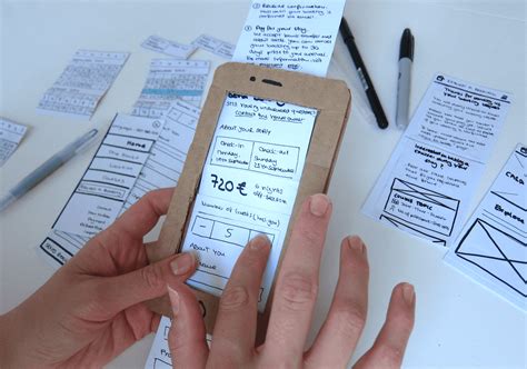 User Testing Paper Prototypes App 的图像结果
