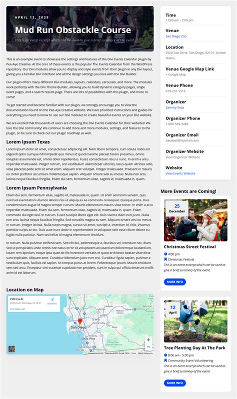 Integrate The Events Calendar Into Powerful Divi Modules