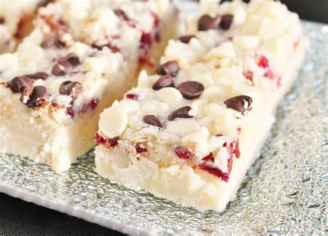 Cranberry White Chocolate Magic Bars