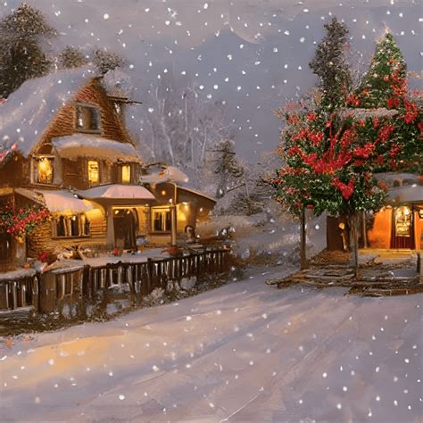 Country Christmas Scenery
