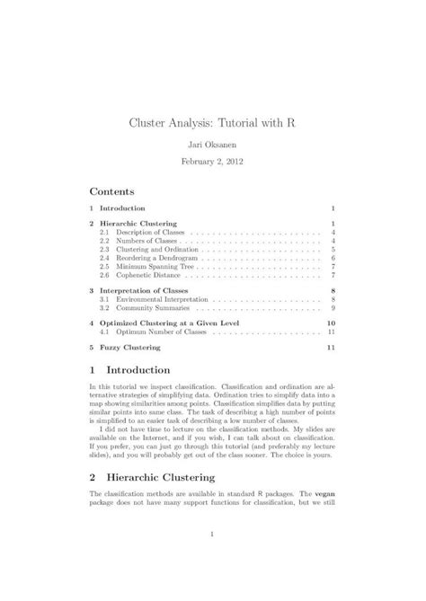 R Cluster Analysis Tutorial 的图像结果