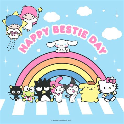 National Best Friend Day | Sanrio in 2024 | Hello kitty drawing, Hello ...