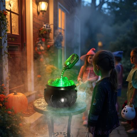 MCJC LED Cauldron Potion Bottle Light, 5 Modes, 4 Colors, Black Indoor ...
