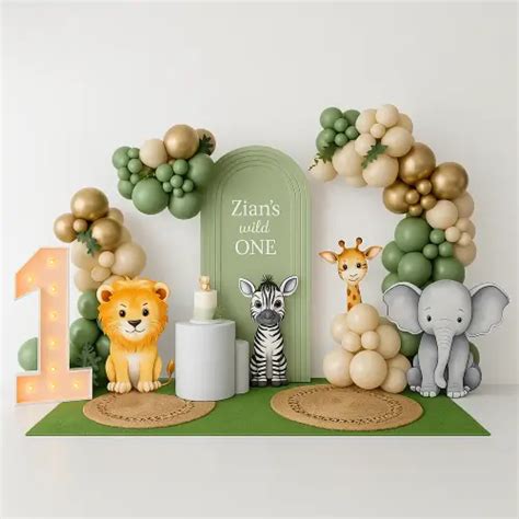 kids theme decorations Jungle Theme Decorations