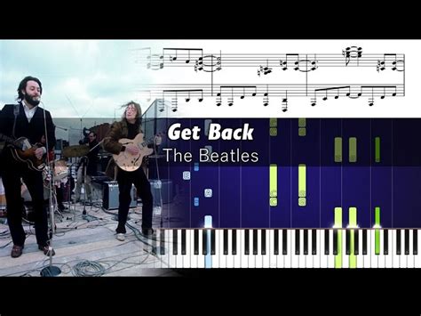 Image result for Get Back Piano Tutorial