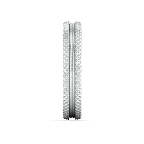 Jewelove™ Rings Textured Platinum Couple Rings JL PT 1111
