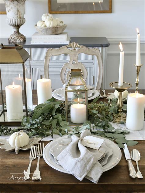 Elegant Thanksgiving Table Setup P O T A G E R: Setting The Table: