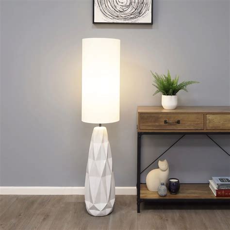 Skova White Ceramic Floor Lamp – Pagazzi
