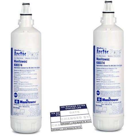 Manitowoc K00374 (2 Pack) Arctic Pure Replacement Ice Maker Filter ...