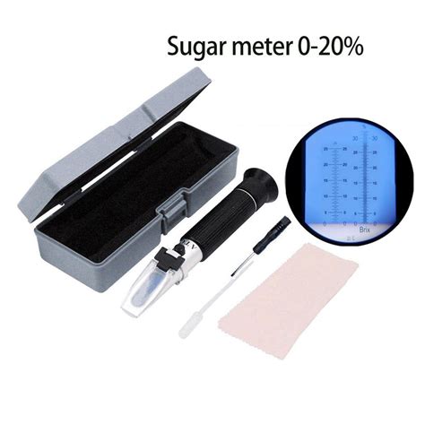 0-32% Handheld Refractometer Sugar Meter Fruit Saccharimeter Measureme ...