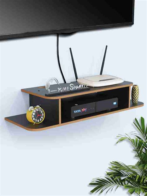 Wooden Set Top Box Stand/DTH Stand/WIFI Router Stand,Wall Mount with ...