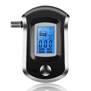 Arotec Professional Alcohol Tester Breath Analyzer + 5 Mouthpieces ...
