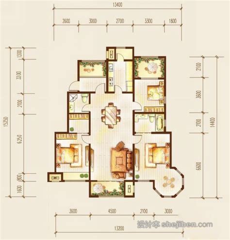 120平方房子设计图欣赏大全 – 设计本装修效果图