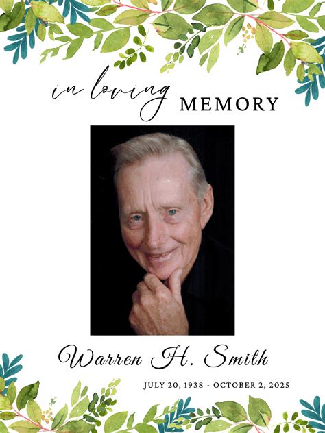 Warren H. Smith – Royer Funeral Home