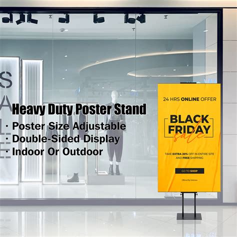 Golemas Poster Board Stand for Display, Heavy Duty Floor Sign Holder ...