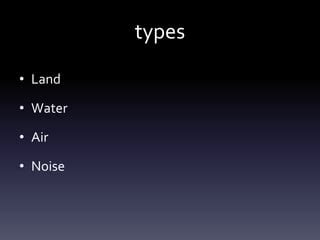 Main Types of Pollution 的图像结果